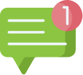 picture of a notification in chat